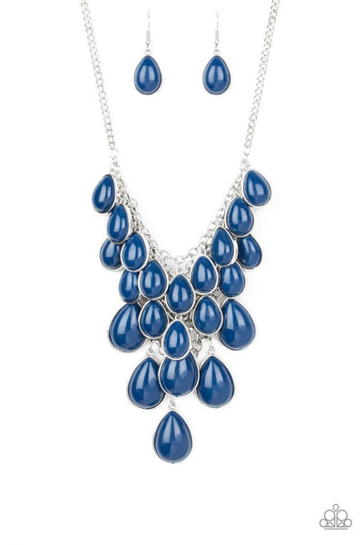 Paparazzi Necklace - Shop 'Til You Teardrop - Blue