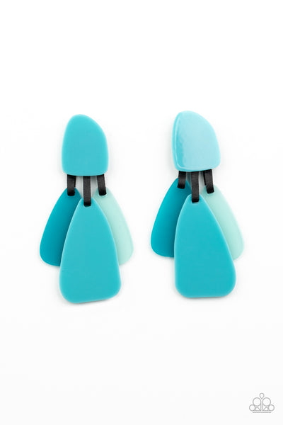Paparazzi Earring -  All FAUX One - Blue