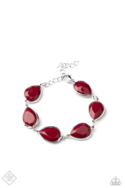 Paparazzi Bracelet - REIGNy Days - Red