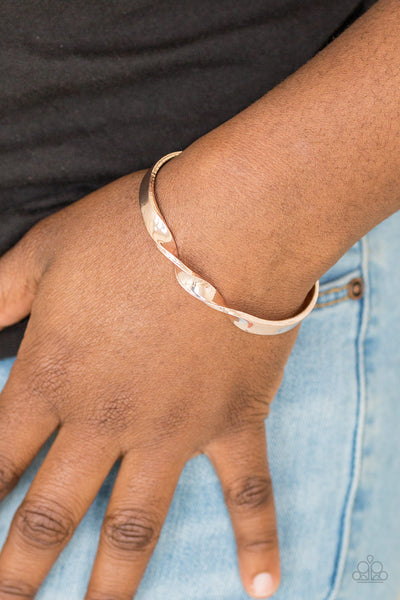 Paparazzi Bracelet - Traditional Twist - Rose Gold