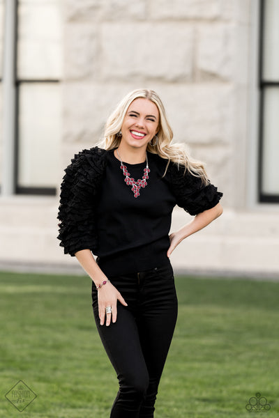 Paparazzi Earring - Laurel Wreaths - Silver Hoops