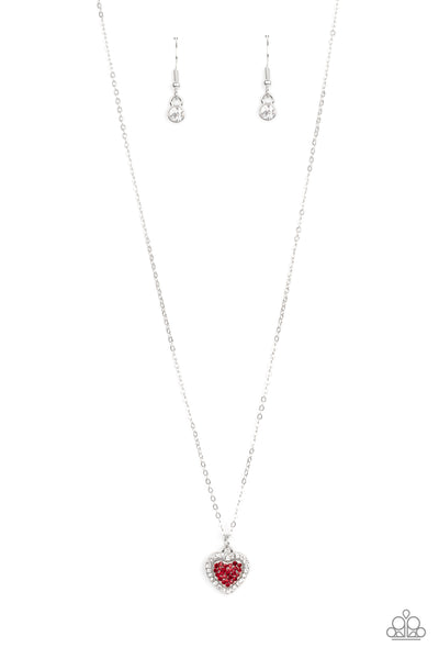 Paparazzi Necklace - My Heart Goes Out To You - Red