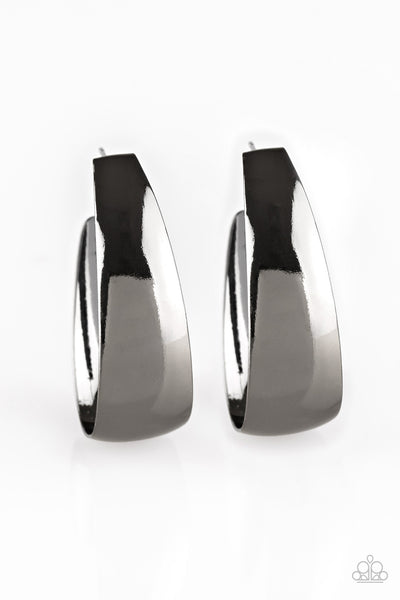Paparazzi Earrings - Gypsy Belle - Black Metal