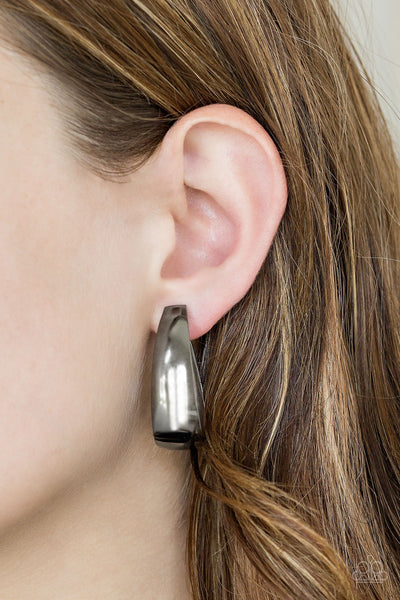 Paparazzi Earrings - Gypsy Belle - Black Metal