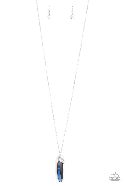 Paparazzi Necklace - Spontaneous Sparkle - Blue