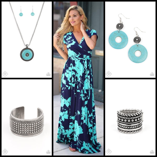 Paparazzi Earring - Earthy Epicenter - Blue