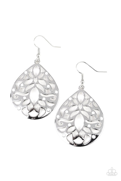 Paparazzi Earring - Casually Coachella - White