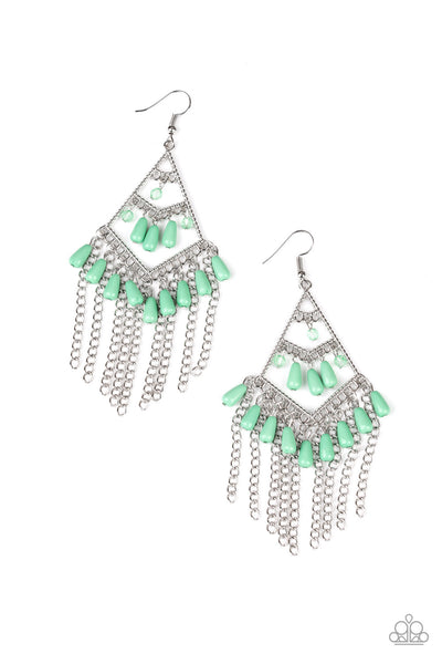 Paparazzi Earring - Trending Transcendence - Green