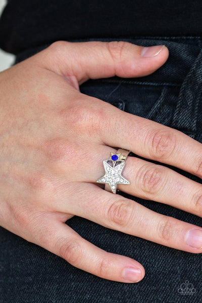 Paparazzi Ring - Star-Spangled Starlet - Blue