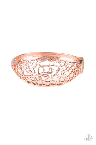 Paparazzi Bracelet - Airy Asymmetry - Rose Gold