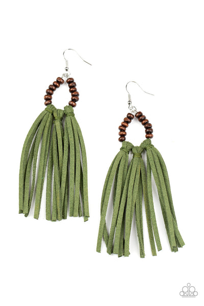 Paparazzi Earring - Easy to PerSUEDE - Green