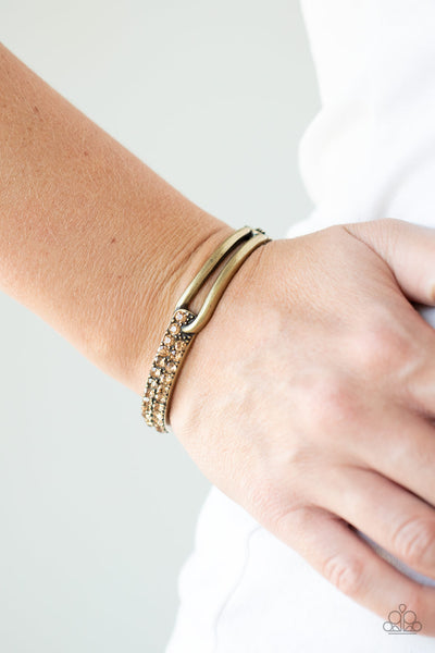 Paparazzi Bracelet - Freeze! - Brass
