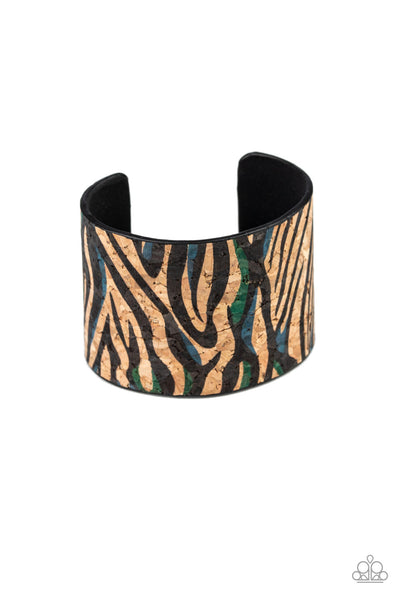 Paparazzi Bracelet - Show Your True Stripes - Blue