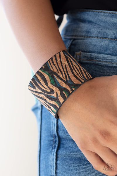 Paparazzi Bracelet - Show Your True Stripes - Blue