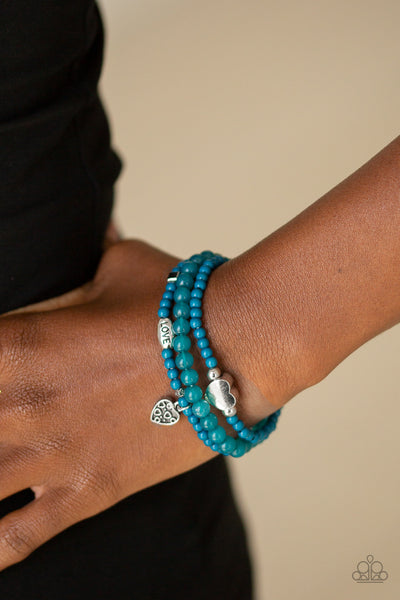 Paparazzi Bracelet - Really Romantic - Blue