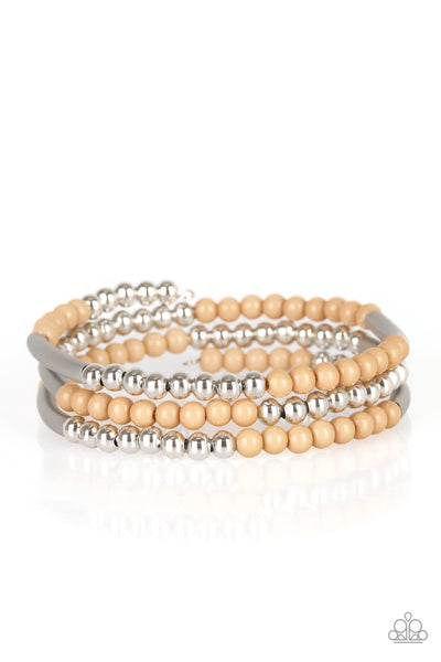 Paparazzi Bracelet - Tourist Trap - Brown Infinity Wrap