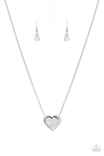 Paparazzi Necklace - Game, Set, Matchmaker - White