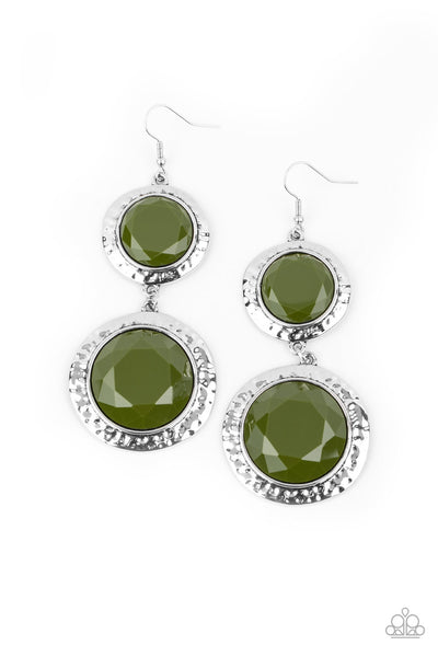 Paparazzi Earring - Thrift Shop Stop - Green