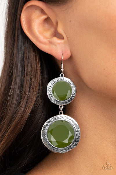 Paparazzi Earring - Thrift Shop Stop - Green