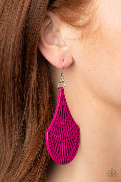Paparazzi Earring - Tropical Tempest - Pink