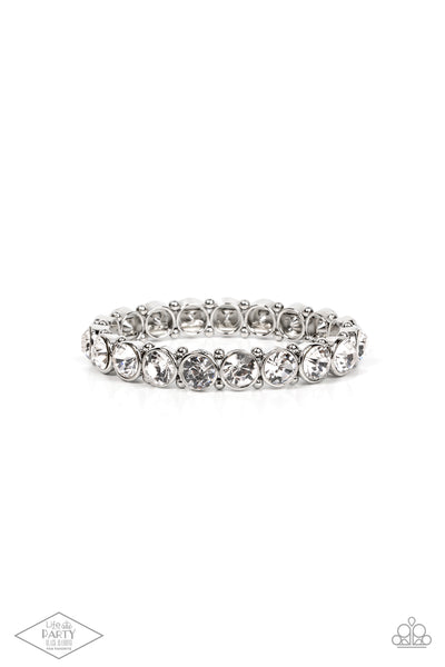 Paparazzi Bracelet - Sugar-Coated Sparkle - White