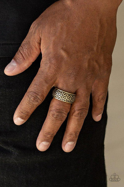 Paparazzi Ring - Survival Skills - Brass Urban