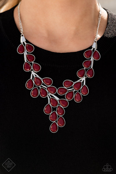 Paparazzi Necklace - Eden Deity - Red