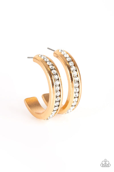 Paparazzi Earring - 5th Avenue Fashionista - Gold