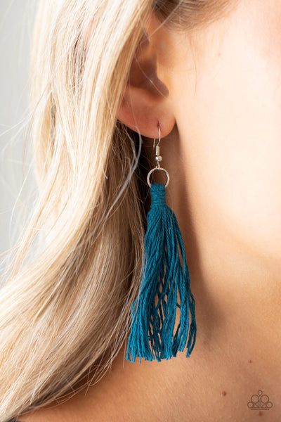 Paparazzi Necklace - Between You and Macrame - Blue