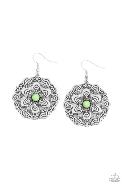 Paparazzi Earring - Grove Groove - Green