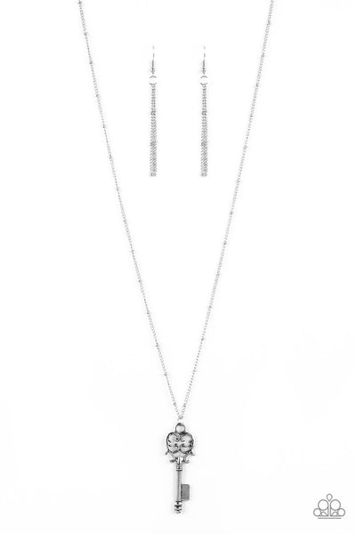 Paparazzi Necklace - The Magic Key - Silver
