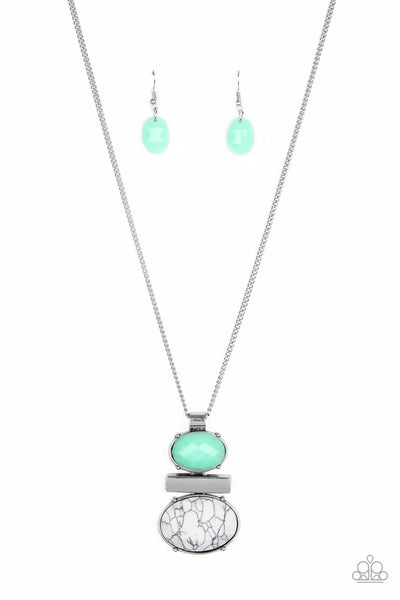 Paparazzi Necklace - Finding Balance - Green