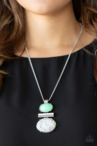 Paparazzi Necklace - Finding Balance - Green