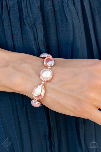 Paparazzi Bracelet - Nostalgically Naughty - Rose Gold