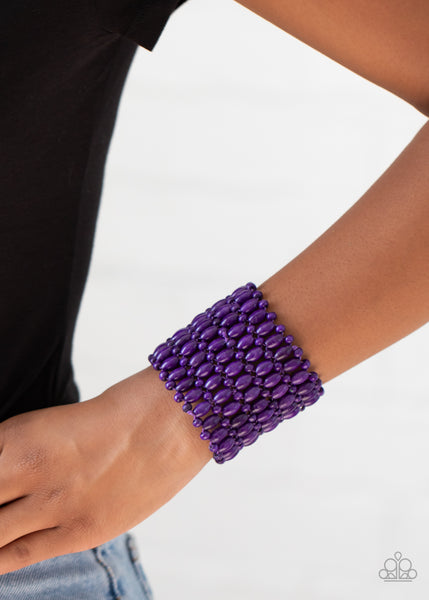 Paparazzi Bracelet - Way Down In Kokomo - Purple