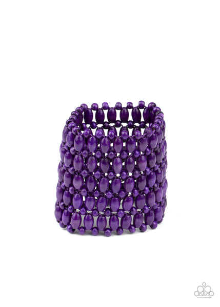 Paparazzi Bracelet - Way Down In Kokomo - Purple
