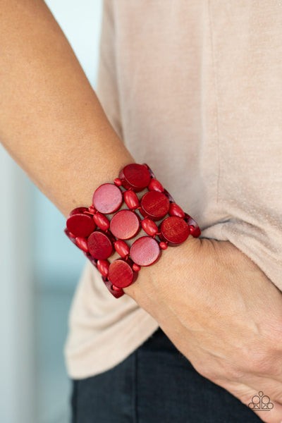 Paparazzi Bracelet - Cruising Coronado - Red