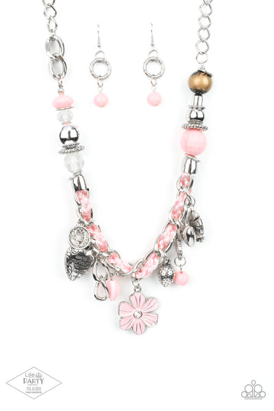 Paparazzi Necklace - Charmed, I Am Sure - Pink