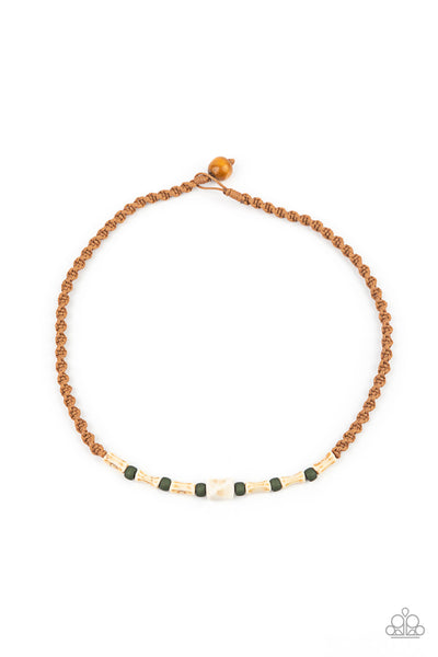 Paparazzi Necklace - Beach Shark - Green