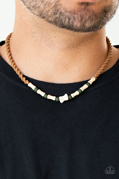 Paparazzi Necklace - Beach Shark - Green