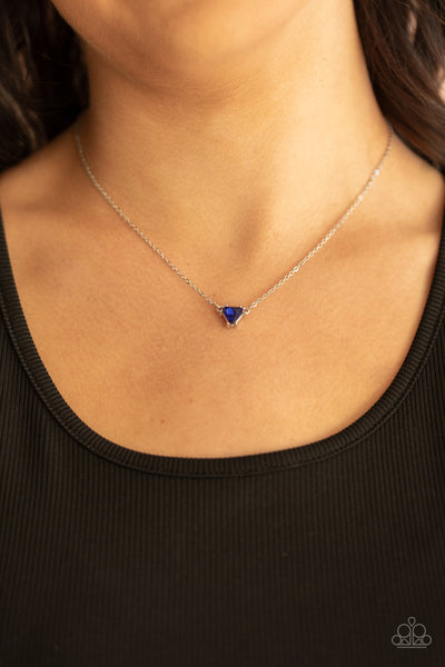 Paparazzi Necklace - Downright Dainty - Blue