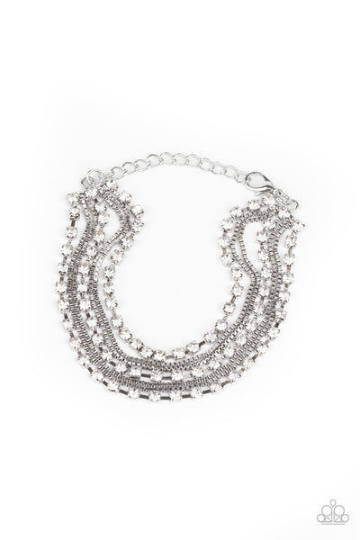 Paparazzi Bracelet - Thats a Smash! - White