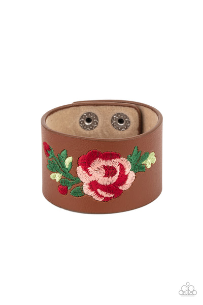 Paparazzi Bracelet - Rebel Rose - Brown