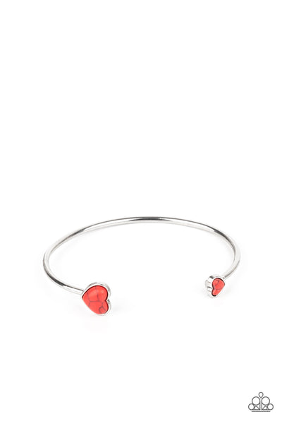 Paparazzi Bracelet - Romantically Rustic - Red