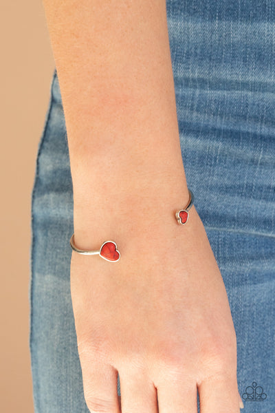 Paparazzi Bracelet - Romantically Rustic - Red