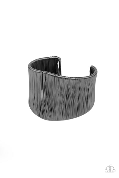 Paparazzi Bracelet - Hot Wired Wonder - Black