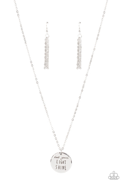 Paparazzi Necklace - Light It Up - Silver