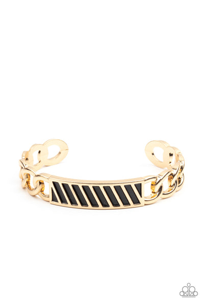 Paparazzi Bracelet - Keep Your Guard Up - Gold