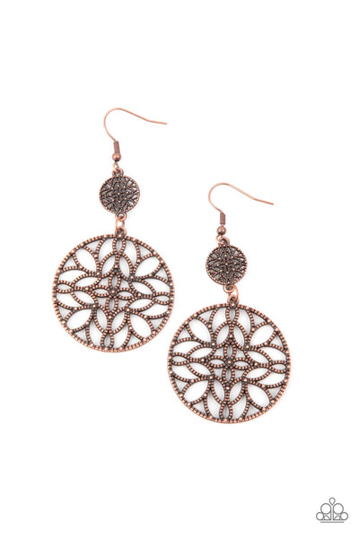Paparazzi Earring - Mandala Eden - Copper