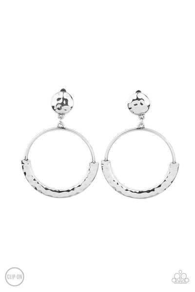 Paparazzi Earring - Rustic Horizons - Silver Clip-On